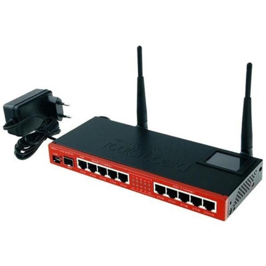картинка RB2011UAS-2HnD-IN, Routerboard 2011UAS-2HnD-IN 5xGbit + 5x100Mbit Router, 802.11b/g/n, Mikrotik от магазина Интерком-НН