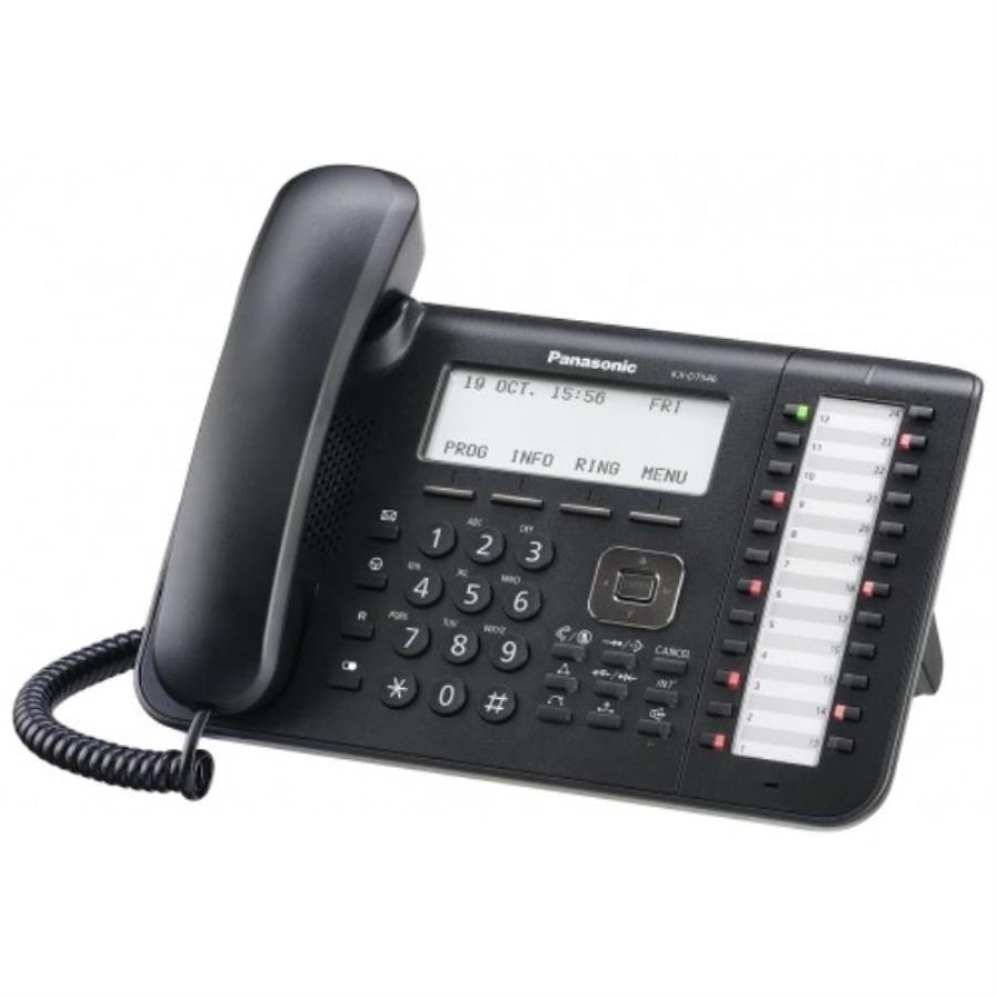 картинка Panasonic KX-DT546RU-B Системный телефон 24 кнопки с индикацией, 6-строчный дисплей с подсветкой от магазина Интерком-НН