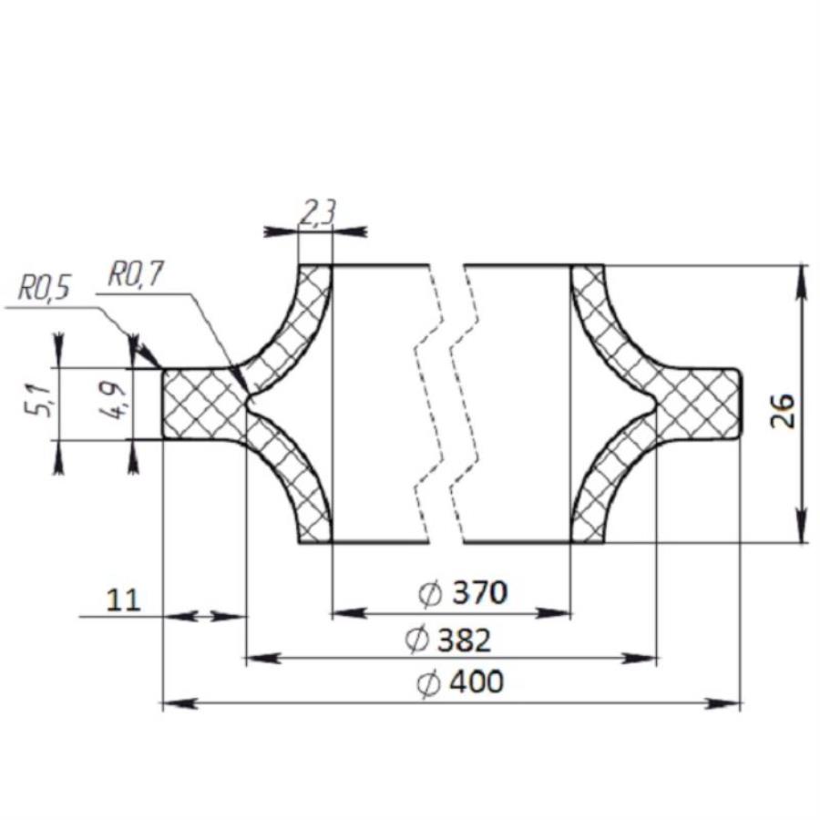 картинка YH-21L-25L Уплотнитель крышки силиконовый для мультиварки-скороварки 21, 25, 33 литров от магазина Интерком-НН