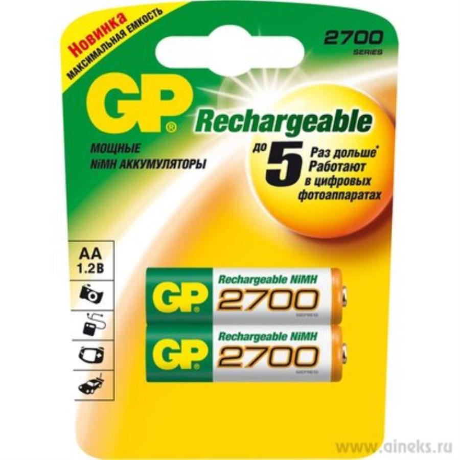 картинка Упаковка аккумуляторов 6шт GP 270AAHCHPBB5-2P6 2700mAh AA  от магазина Интерком-НН