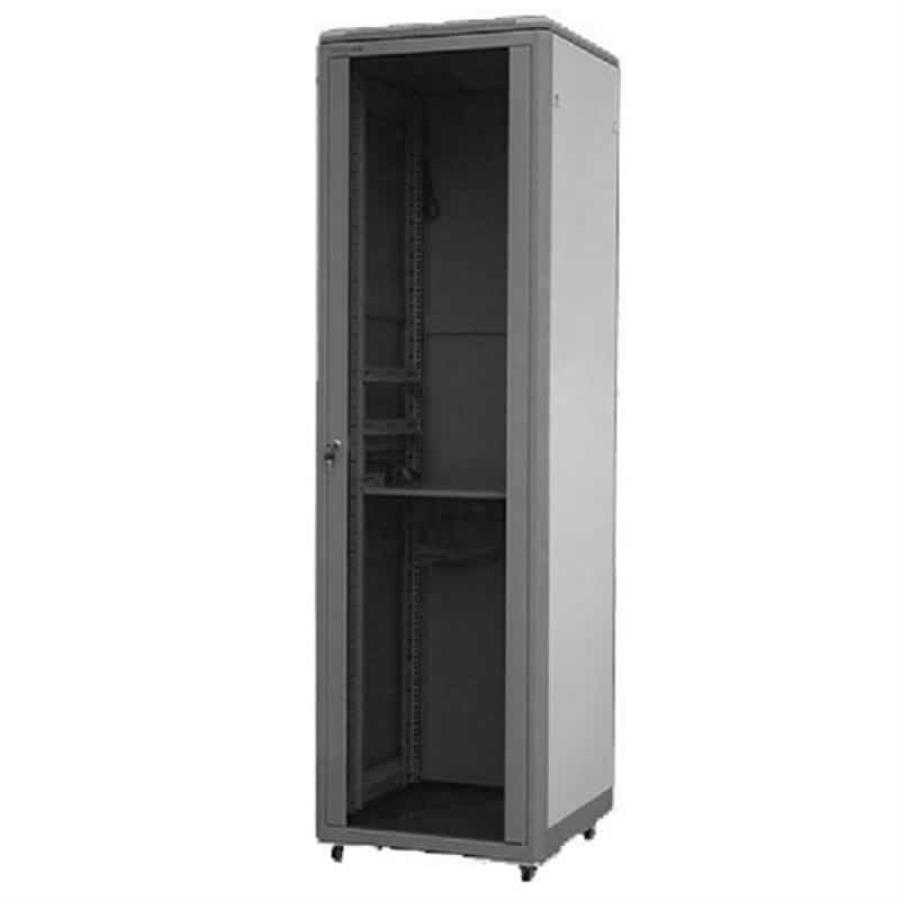 картинка Шкаф напольный 19", 42U, (600х600х2055), TE, серый Netko (упакован в 2 коробки) от магазина Интерком-НН