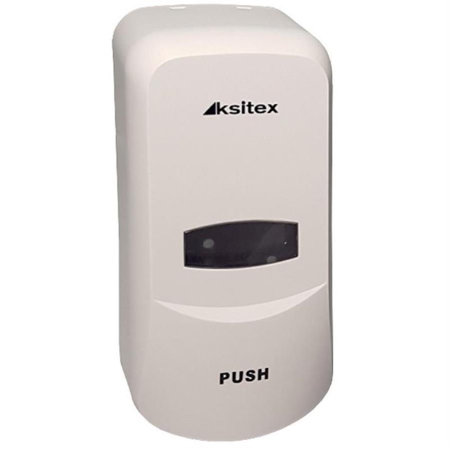 картинка Ksitex DD-1369A Дозатор для дезинфицирующих средств, 1000мл, цвет белый   от магазина Интерком-НН
