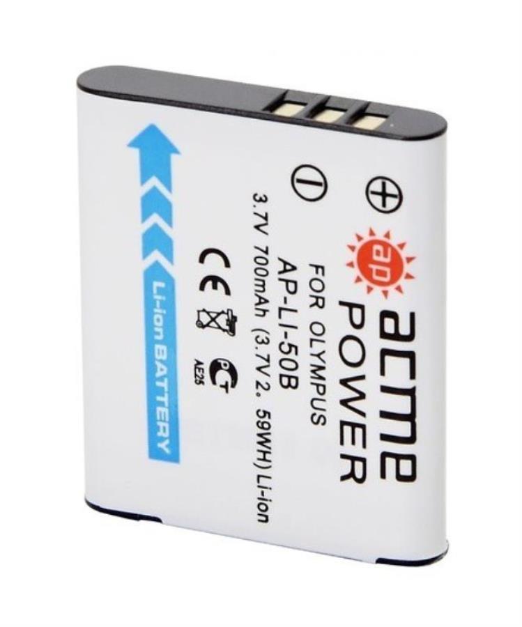 картинка AcmePower AP-LI-50B Аккумулятор Li-ion, 3.7 V, для видеокамер  Panasonic, Olympus, Pentax, Ricoh от магазина Интерком-НН