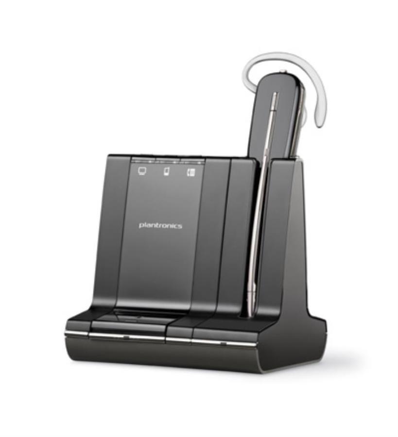 картинка PL-W740/A-HL10/S Комплект Беспроводная гарнитура и микролифт Plantronics Savi от магазина Интерком-НН