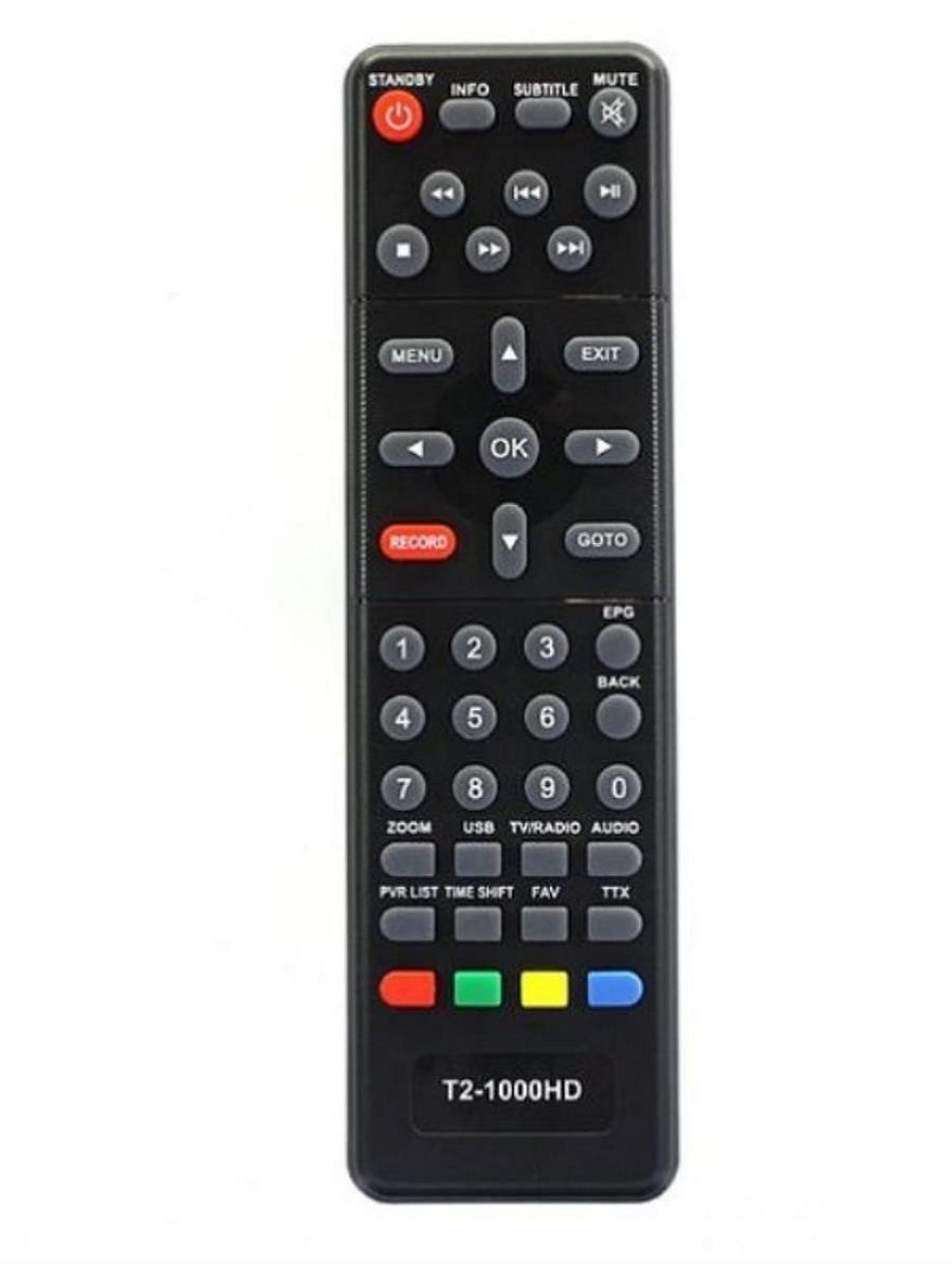 картинка Huayu T2-1000 HD (20160) Пульт дистанционного управления (ПДУ) для приставки Lumax DVB T2-1000 HD от магазина Интерком-НН