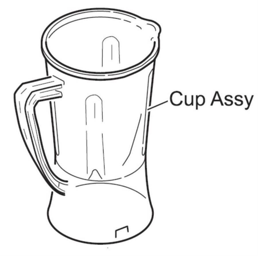 картинка Panasonic X0194-090 пластиковый контейнер для блендера MX-GX1011, MX-GX1021 от магазина Интерком-НН