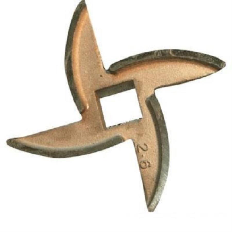 картинка Нож квадрат 8мм, диаметр 47мм, глубина 7мм для мясорубок отечественного производства от магазина Интерком-НН