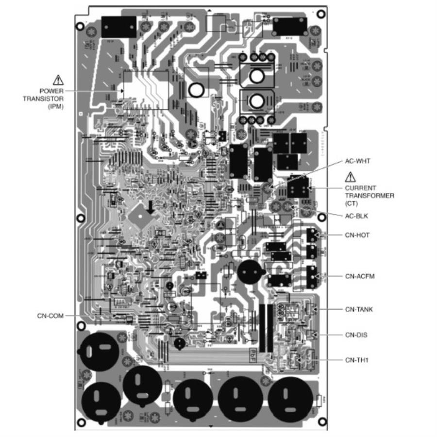 картинка Panasonic CWA73C7678R Плата управления (MAIN) наружного блока кондиционера  CU-E18PKD 04.12.2018  от магазина Интерком-НН