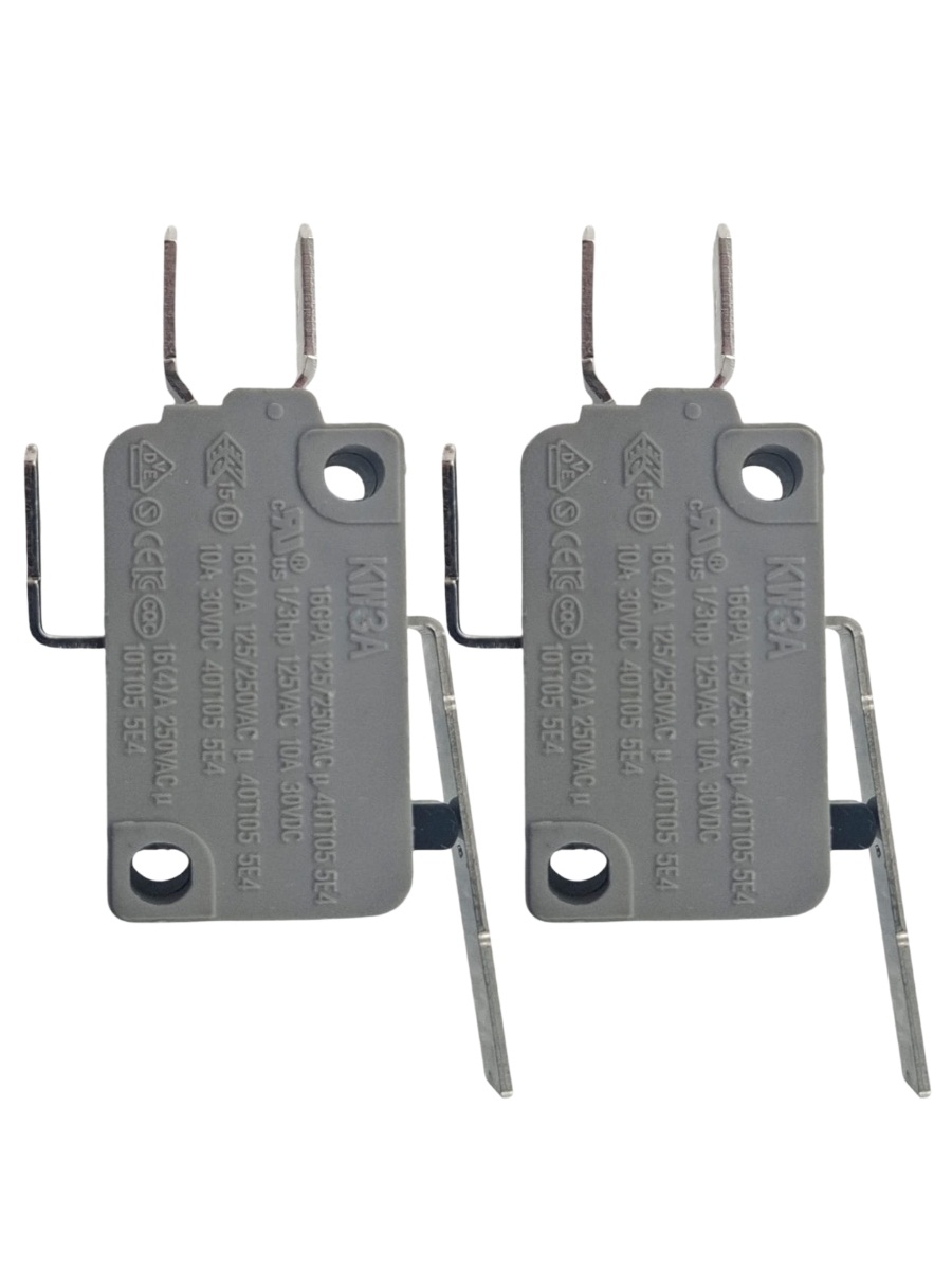 картинка Микропереключатель 2 шт.Dongnan KW3A-16Z3-A200 3-х контактный 16(4)A 250V с рычагом 27мм от магазина Интерком-НН