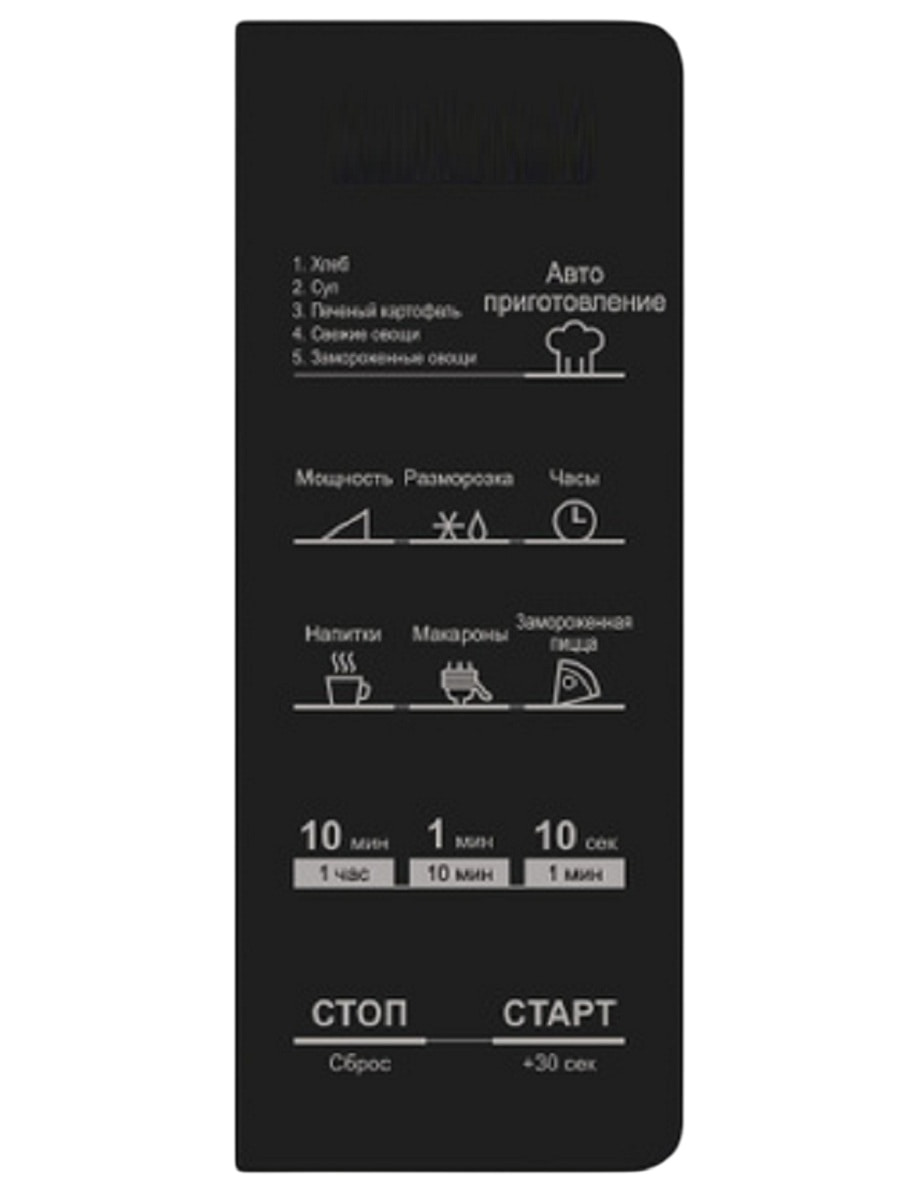 картинка Daewoo KOR-662BW-SP Сенсорная панель, мембрана для микроволновой печи KOR-662BW от магазина Интерком-НН
