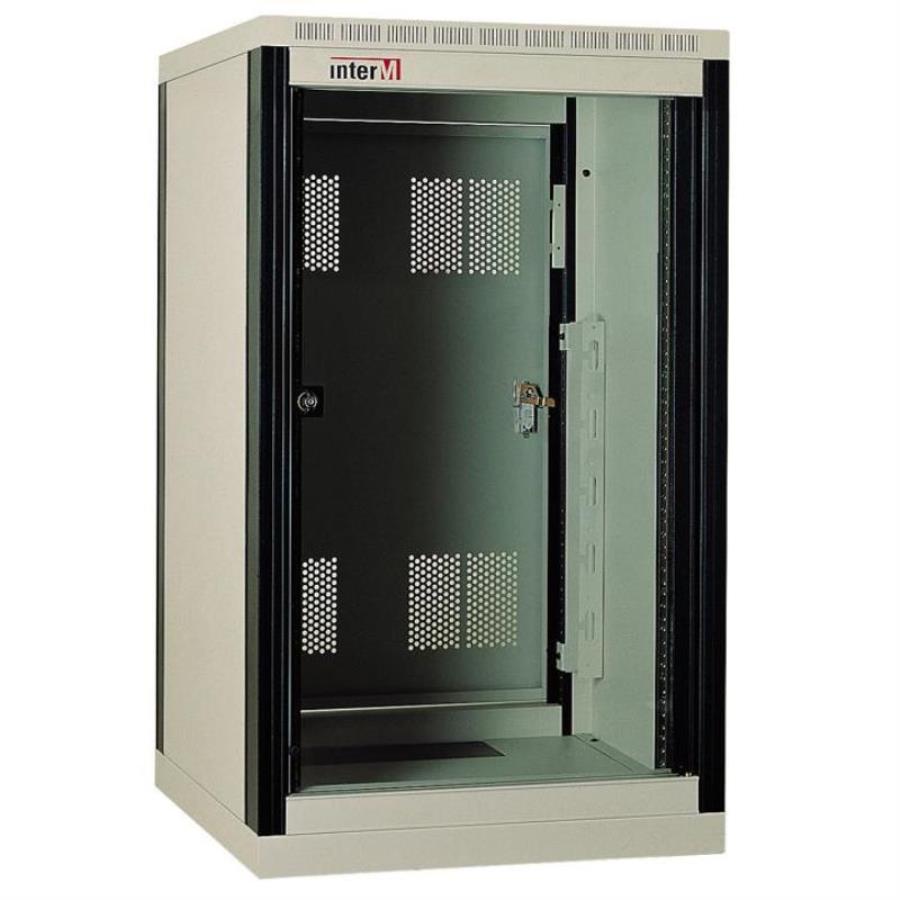 картинка PA-271D Шкаф аппаратный алюминиевый на 27 установочных мест, разборный Inter-M от магазина Интерком-НН