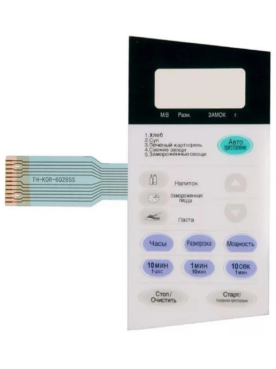 картинка Daewoo 3518524120 (TH-KOR-6Q2B5S) Сенсорная панель СВЧ KOR-6Q2B5S от магазина Интерком-НН