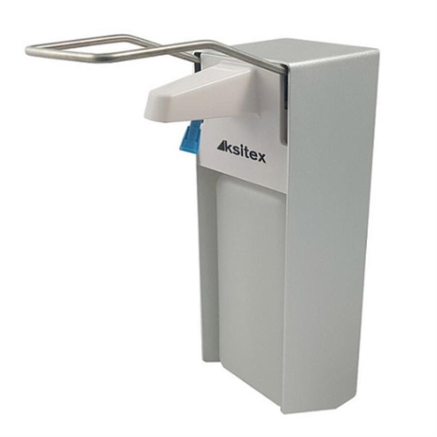 картинка Ksitex DM-1000 Локтевой дозатор дезинфицирующих средств 1000 мл, алюминий от магазина Интерком-НН