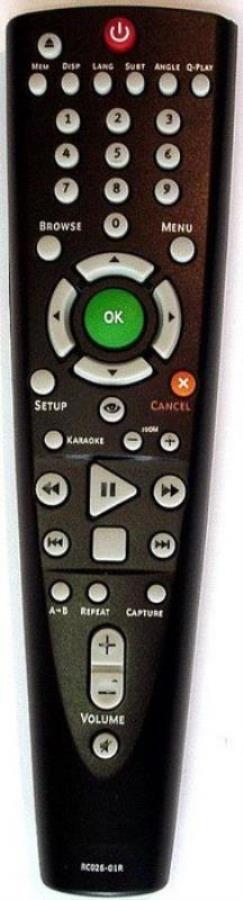 картинка Huayu RC026-02R (15283) пульт дистанционного управления (ПДУ) для DVD-плеера BBK от магазина Интерком-НН