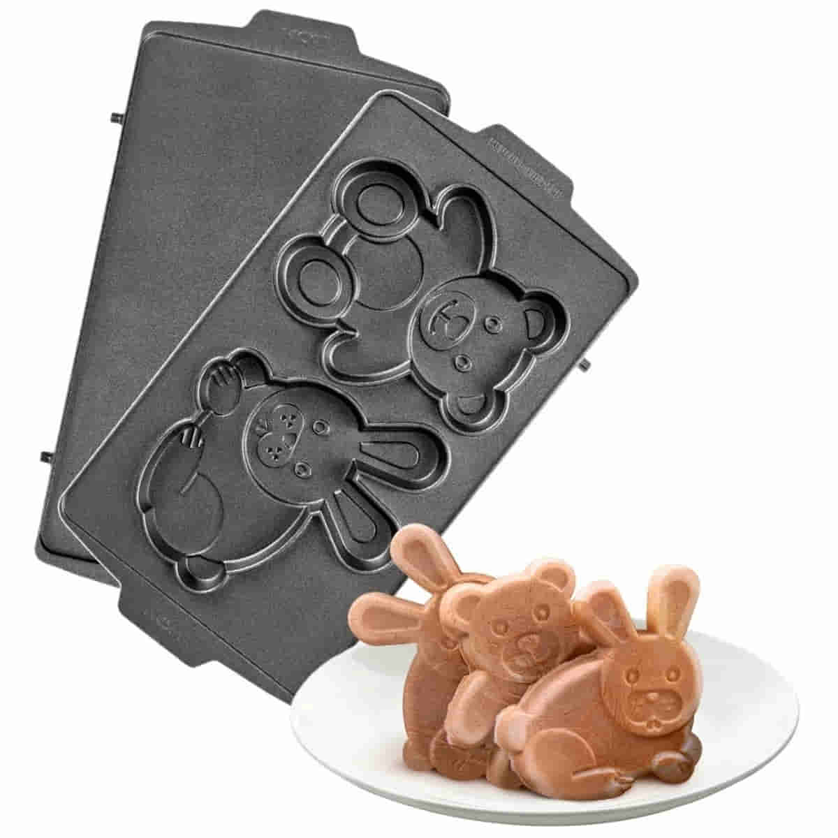 картинка Redmond RAMB-30 панель "медведь и заяц" 2шт (форма для выпечки фигурного печенья) для мультипекаря  от магазина Интерком-НН