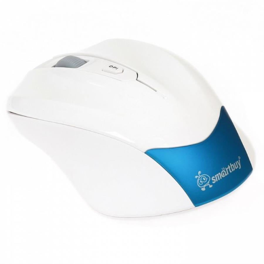 картинка SmartBuy SBM-356AG-BW Мышь беспроводная (бело-голубая) от магазина Интерком-НН