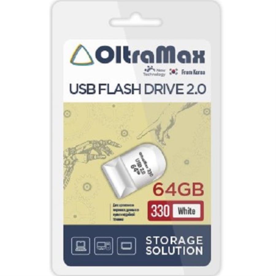 картинка Память USB 64Gb OltraMax 330 белый (OM-64GB-330-White) от магазина Интерком-НН