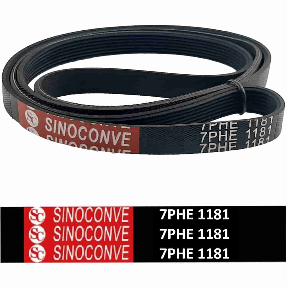 картинка Sinoconve 7PHE1181 H7 ремень поликлиновый приводной для стиральной машины Indesit, Ariston от магазина Интерком-НН