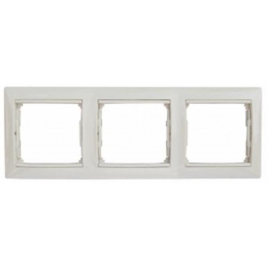 картинка 774453 Рамка 3 поста, горизонтальная, белая, Valena Legrand от магазина Интерком-НН