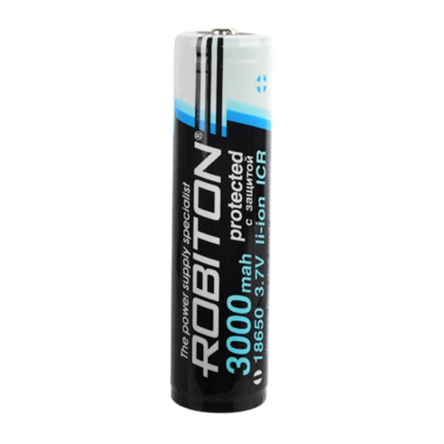картинка Robiton 3.0/Li18650 Аккумулятор Li-ion 18650 ICR 3.7 В, 3000mAh, с защитой от магазина Интерком-НН