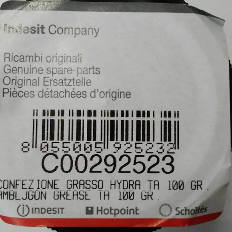 картинка Indesit C00292523 Смазка Hydra-2 Anderol водостойкая 100 грамм для сальников стиральных машин от магазина Интерком-НН