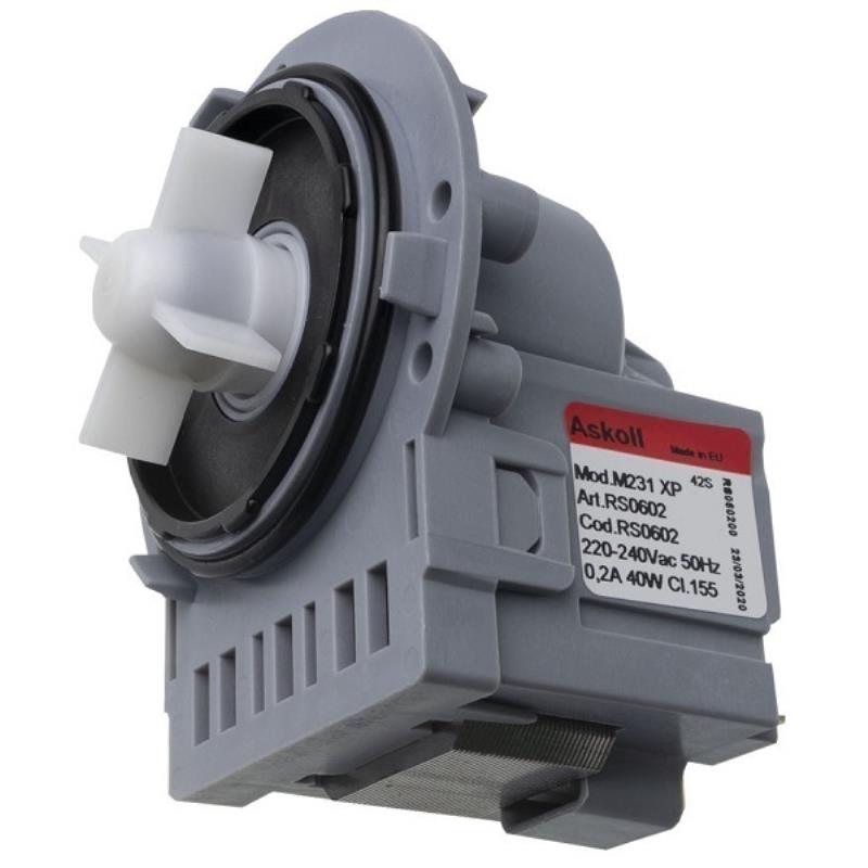 картинка Askoll PMP100 (144997) мотор сливного насоса (помпа) M231 40 Вт, 0,2 А, медная обмотка  от магазина Интерком-НН