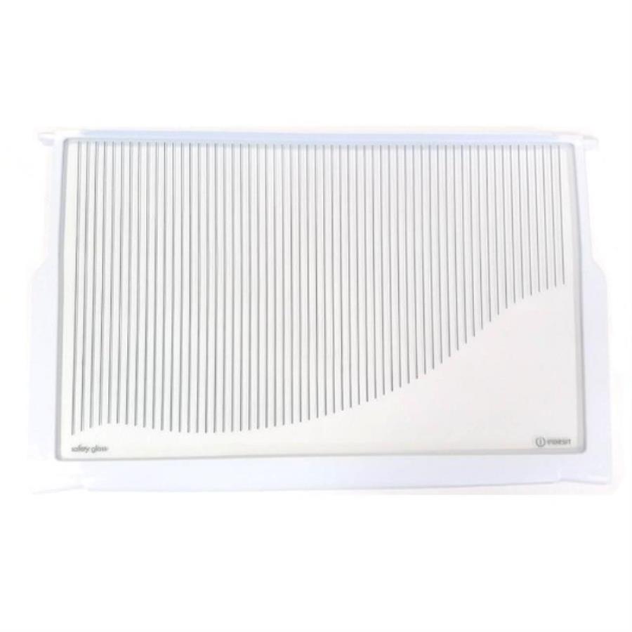 картинка Ariston (Аристон) C00850929 Полка стекло с обрамлением к холодильникам (ARISTON, INDESIT, STINOL) от магазина Интерком-НН