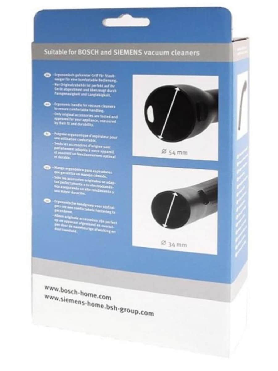 картинка Bosch 17000734 Ручка шланга для пылесоса BGB452530, BGB452540, BGS32000, BGS32001, BGS32002, BGS4221 от магазина Интерком-НН