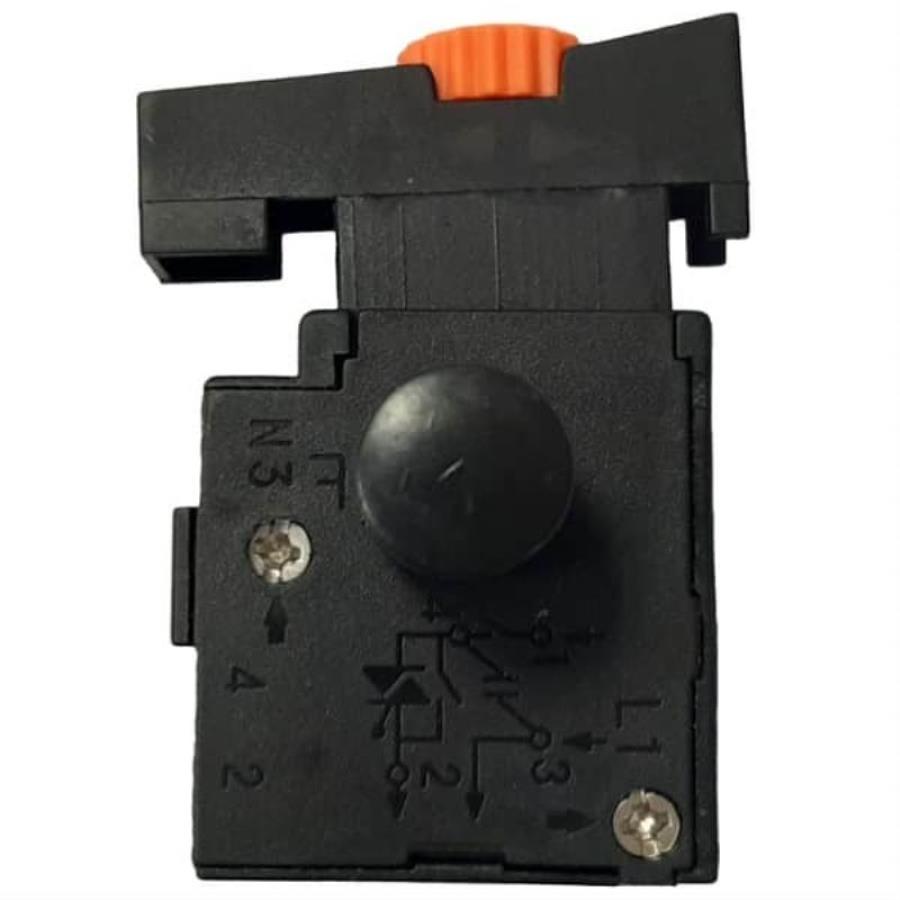 картинка Выключатель KR8 (112) с фиксатором и регулировкой оборотов 8A, 250V для электроинструмента от магазина Интерком-НН