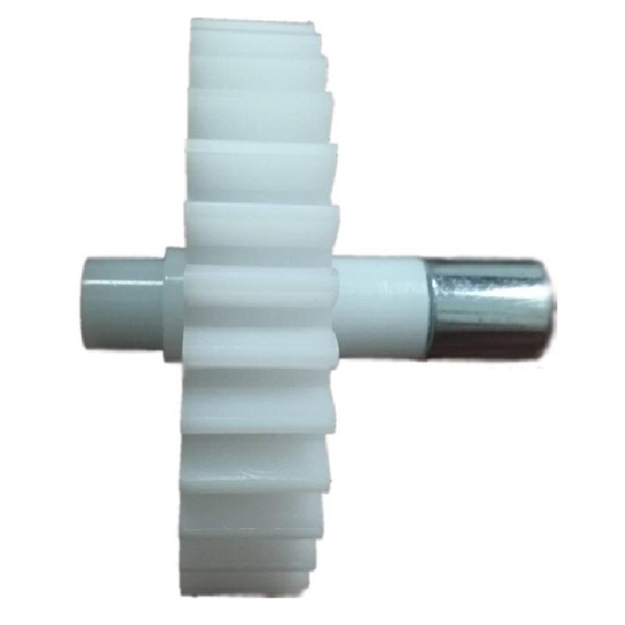 картинка Шестерня большая с валом (008398-CH) для мясорубки Polaris D=71мм, H=60/14мм, 34 прямых зубьев от магазина Интерком-НН