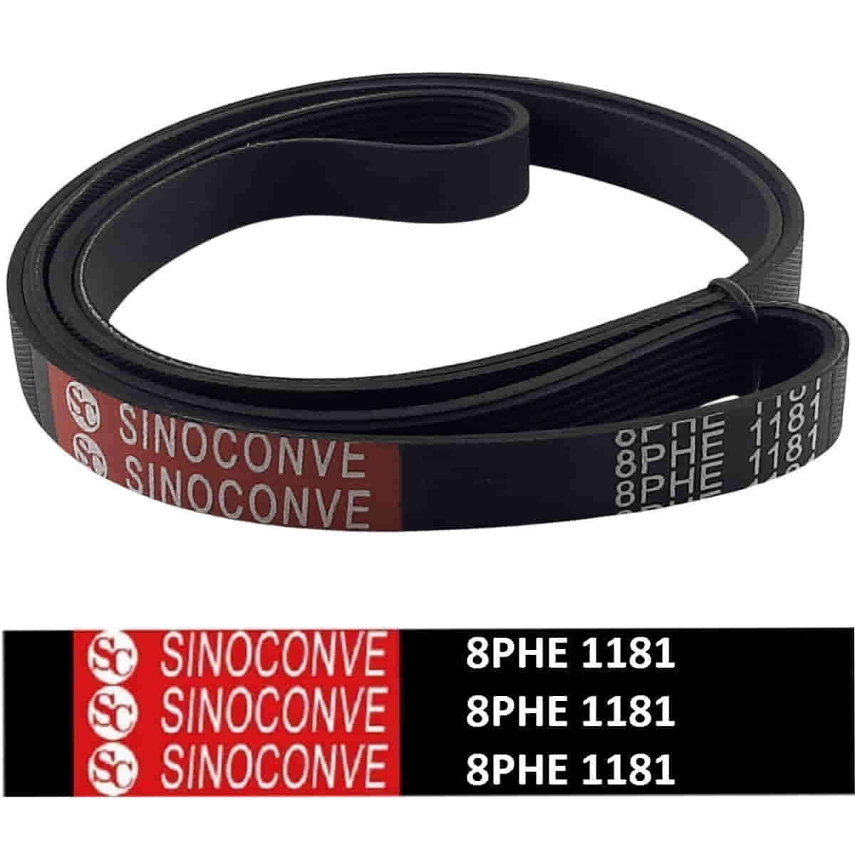 картинка Sinoconve 8PHE1181 H8 ремень поликлиновый приводной для стиральной машины Indesit, Ariston от магазина Интерком-НН