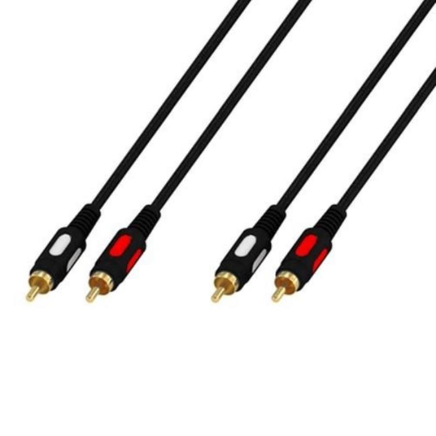 картинка Кабель удлинительный 2RCA-2RCA "тюльпан" 10м 2-разъема с каждой стороны от магазина Интерком-НН