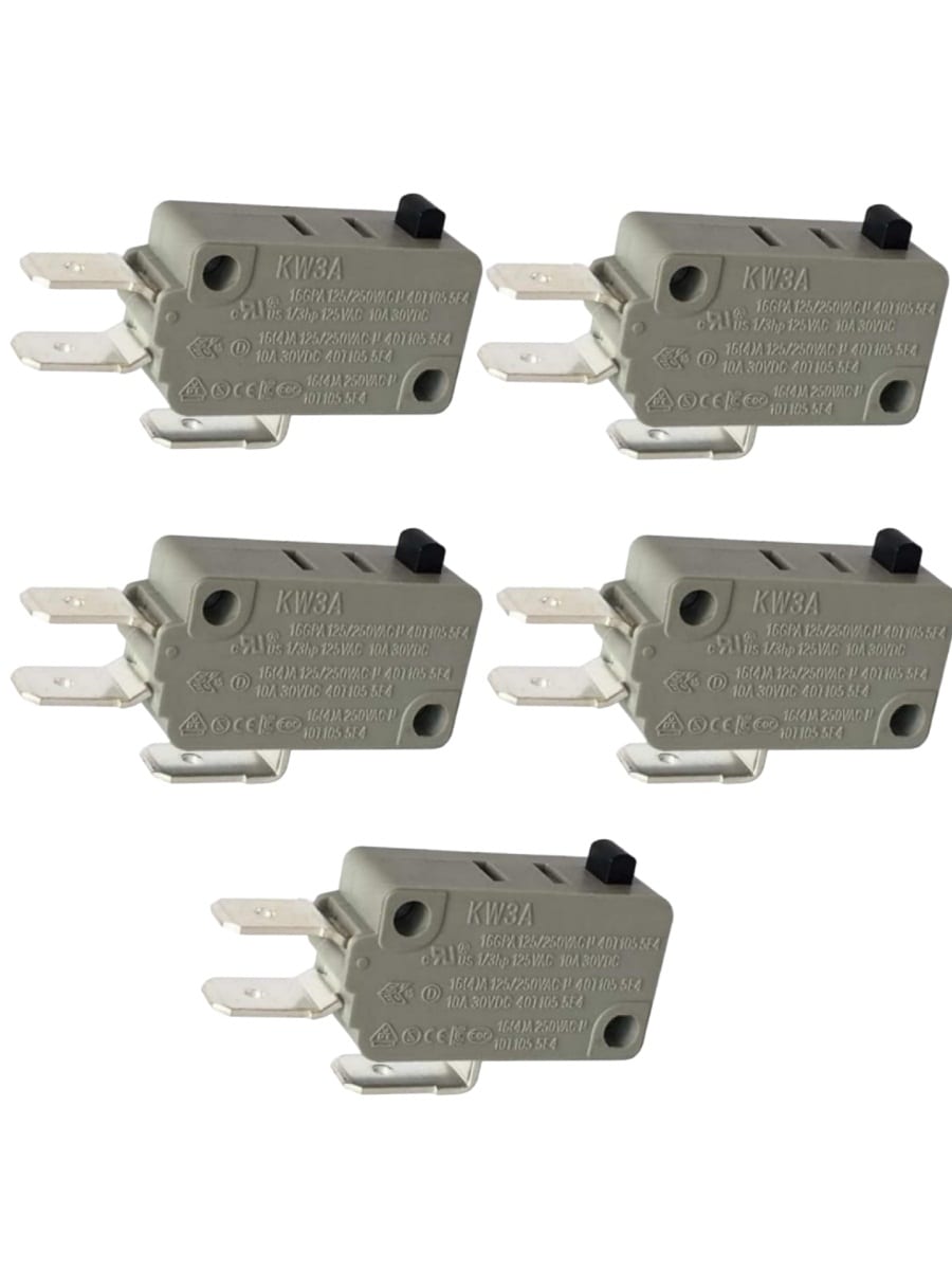 картинка Микропереключатель 5шт Dongnan KW3A-16Z0-A200, 3-х контактный KW3A 16(4)A 250V от магазина Интерком-НН