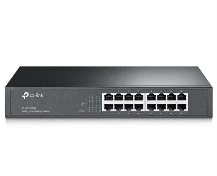 картинка TP-Link TL-SF1016DS неуправляемый коммутатор с 16 портами 10/100 Мбит/с   от магазина Интерком-НН
