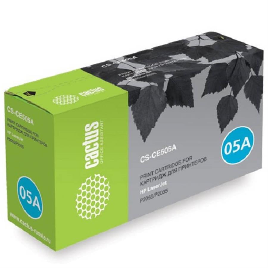 картинка CACTUS CS-CE505A Картридж для принтеров HP LaserJet P2030, P2035, P2035n, P2050, P2055, P2055d, P2 от магазина Интерком-НН