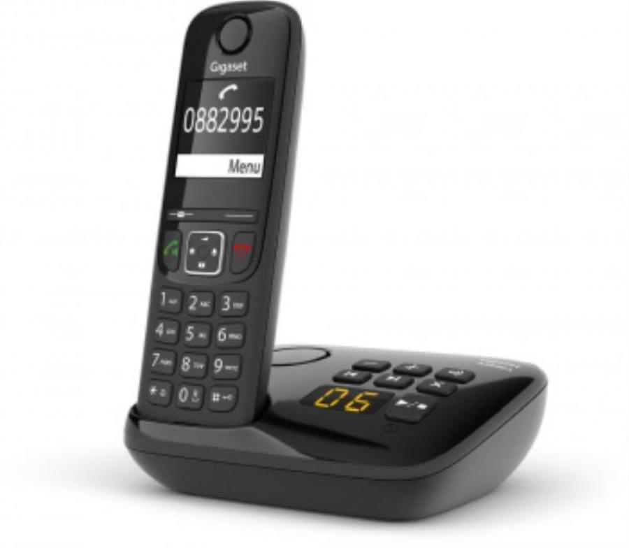 картинка Р/Телефон Dect Gigaset AS690A RUS черный автооветчик АОН от магазина Интерком-НН