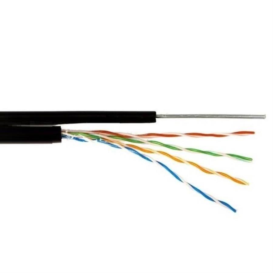 картинка Кабель FTP4 cat.5e витая пара экранированная для наружных работ с тросом (4х2х0,5) (305м) от магазина Интерком-НН