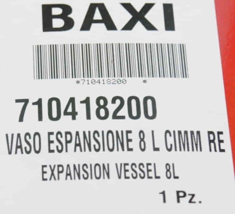 картинка Baxi 710418200 Расширительный бак 8 литров для котлов отопления от магазина Интерком-НН