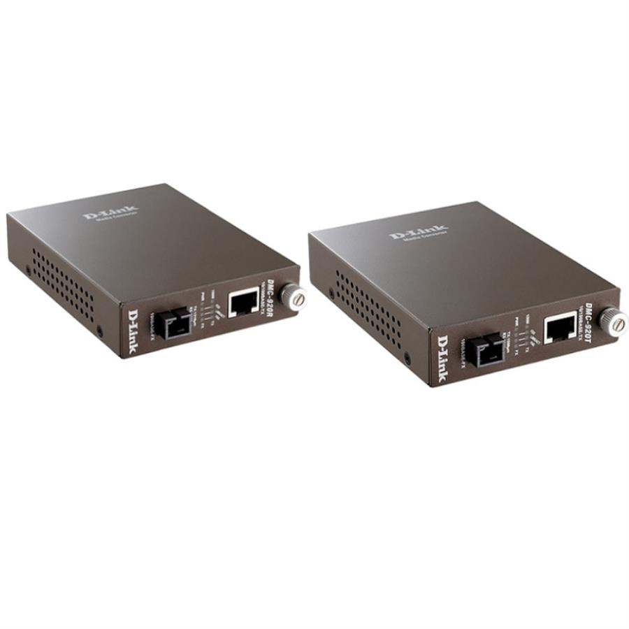 картинка D-Link DMC-920 (DMC-920T+ DMC-920R) комплект медиаконвертеров SM, SC, RJ-45 20км от магазина Интерком-НН