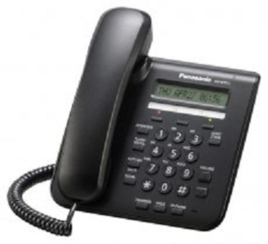 картинка Panasonic KX-NT511ARUB IP-телефон MGCP на 3 кнопки DSS, 1-строчный экран, 2 порта 100Base-TX от магазина Интерком-НН
