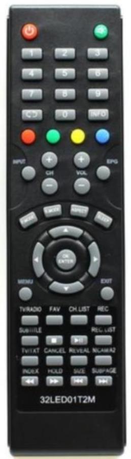 картинка Huayu 32LED01T2M (20788) пульт дистанционно управления (ПДУ) для телевизора AKIRA от магазина Интерком-НН