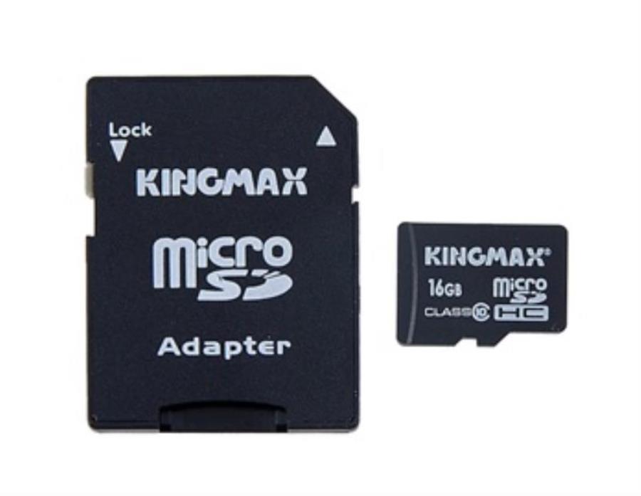 картинка Память Micro SD 16Gb Qumo class10 (SD adapter) от магазина Интерком-НН