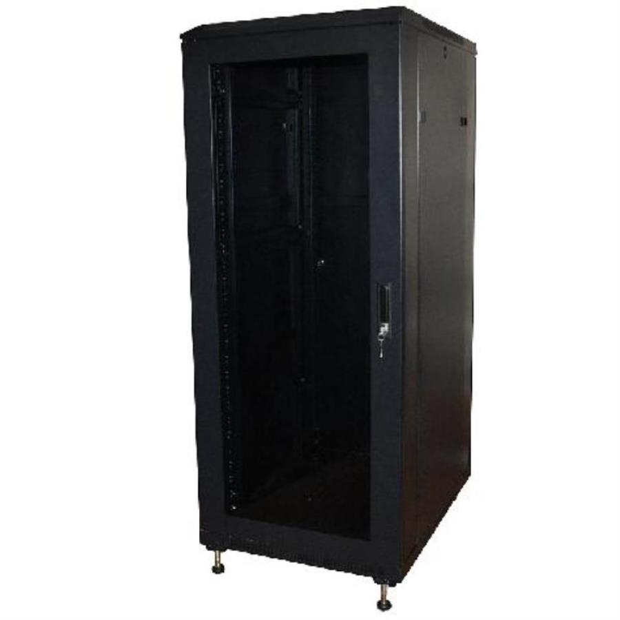 картинка Шкаф напольный 19", 42U (600x1000) черный (WT-2041С-42U-WO-600x1000-B) от магазина Интерком-НН
