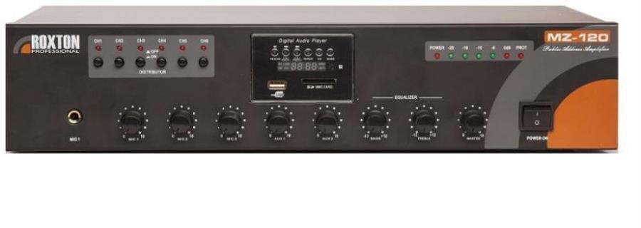 картинка Трансляционный усилитель ROXTON MZ-120 120 Вт, 6 зон, USB от магазина Интерком-НН