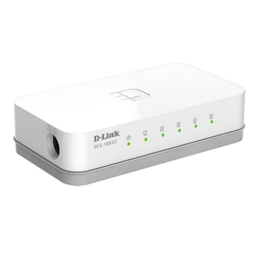картинка D-Link DES-1005C/A1A Неуправляемый коммутатор с 5 портами 10/100Base-TX и функцией энергосбережения от магазина Интерком-НН