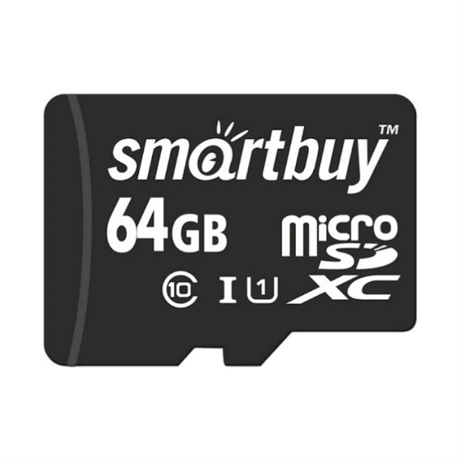 картинка Память Micro SD 64Gb SmartBuy class10 без адаптера (SB64GBSDCL10-00) от магазина Интерком-НН