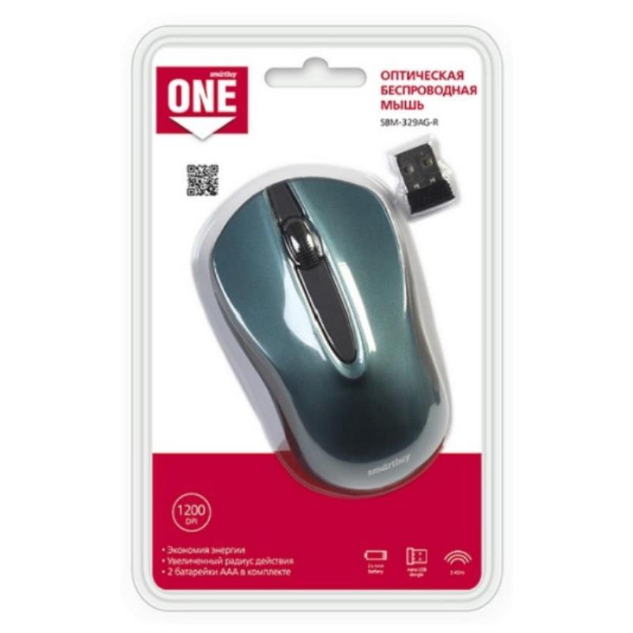 картинка SmartBuy SBM-329AG-B ONE Мышь беспроводная (синяя) от магазина Интерком-НН