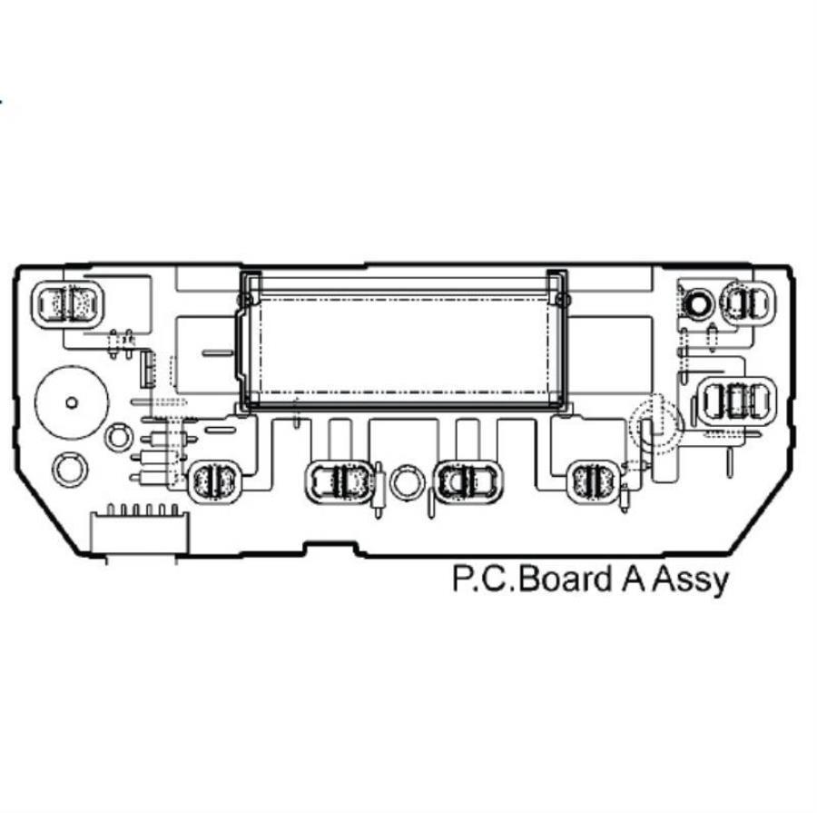 картинка Panasonic ADR30K187 плата  дисплея и управления (P.C.Board A assy) хлебопечки SD-ZB2512KTS от магазина Интерком-НН