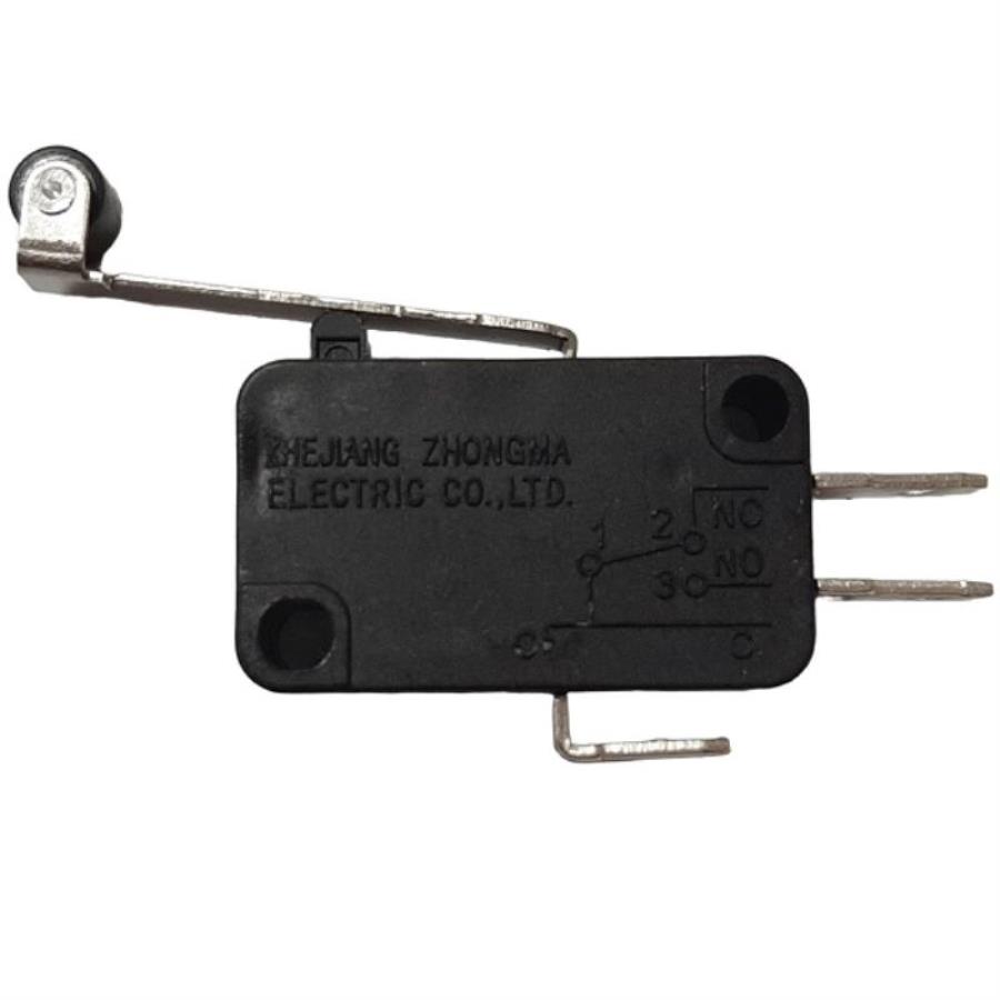 картинка Микропереключатель 3-х контактный V-156-1C25 250V 16A рычаг с роликом 25мм для микроволновой печи  от магазина Интерком-НН