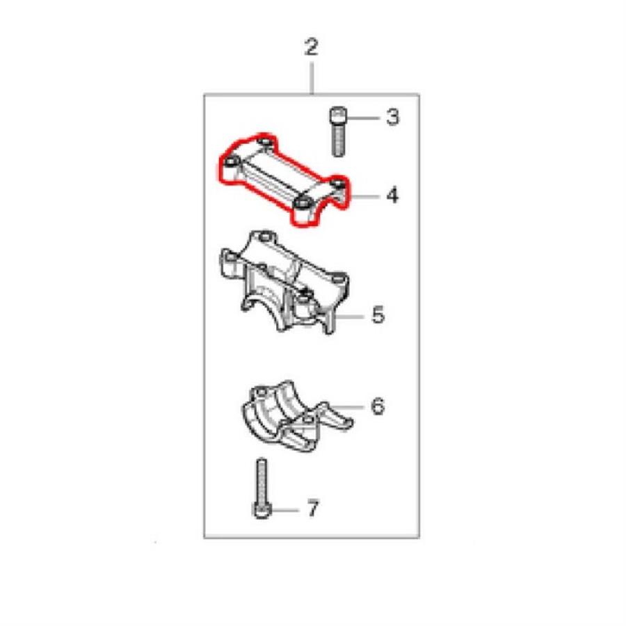 картинка Makita 318272-6 Кронштейн рукоятки тип 1 для бензокосы (триммера) от магазина Интерком-НН